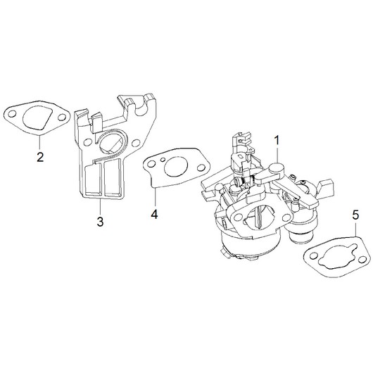 Карбюратор и теплоизолятор Champion PC1345RHH